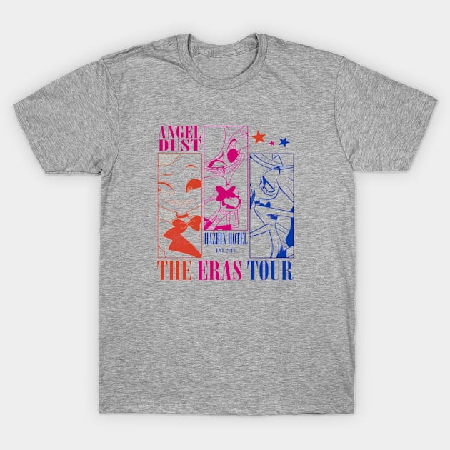 Hazbin Hotel Angel Dust Eras Tour T-Shirt by MiaGamer Gear